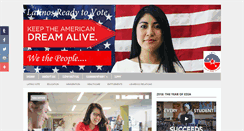 Desktop Screenshot of latinosreadytovote.com